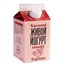 Йогурт Козельский питьевой 0,5 клубника